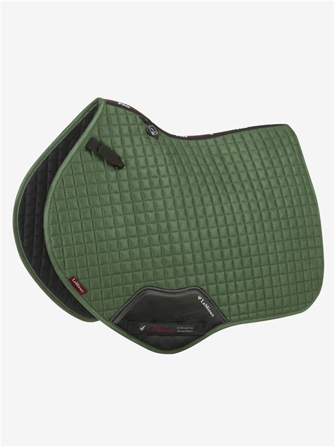 Suede Close Contact Square Hunter Green Saddle Pads