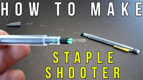 How To Make A Staple Shooter From A Pencil Youtube