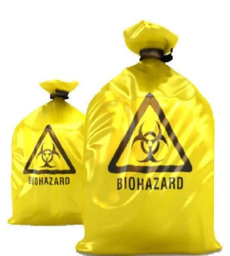 Large Capacity Red Biohazardous Disposal Medical Waste Plastic Trash