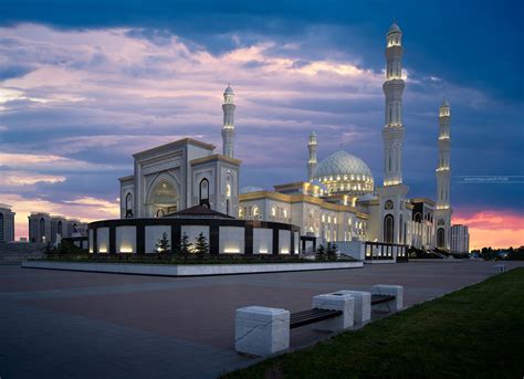 Hazret Sultan Mosque Nur Sultan Astana City Kazakhstan Flickr