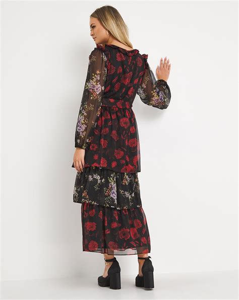 Lovedrobe Mix Print Floral Maxi Dress Fashion World
