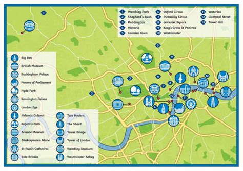 London Landmarks Map Teaching Resources