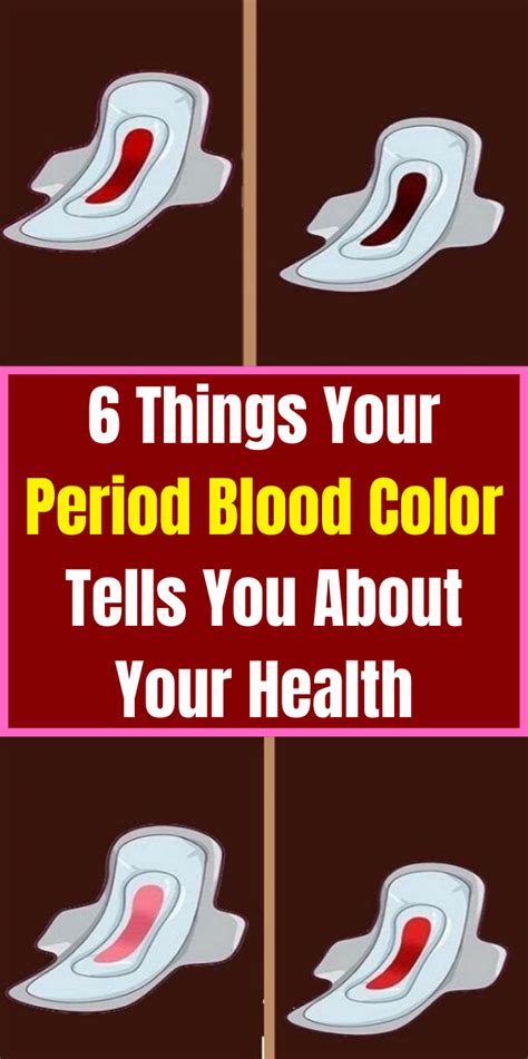 6 Things Your Period Blood Color Tells You About Your Health Health