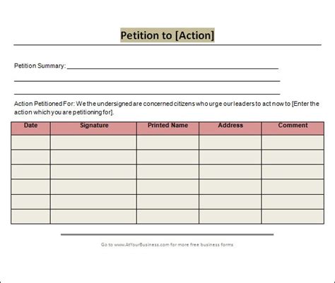 Free 42 Sample Petition Templates In Pdf Ms Word