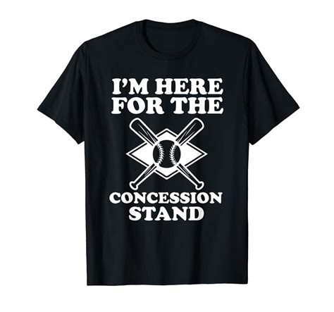 Im Here For The Concession Stand T Shirt Baseball Sister Clothing
