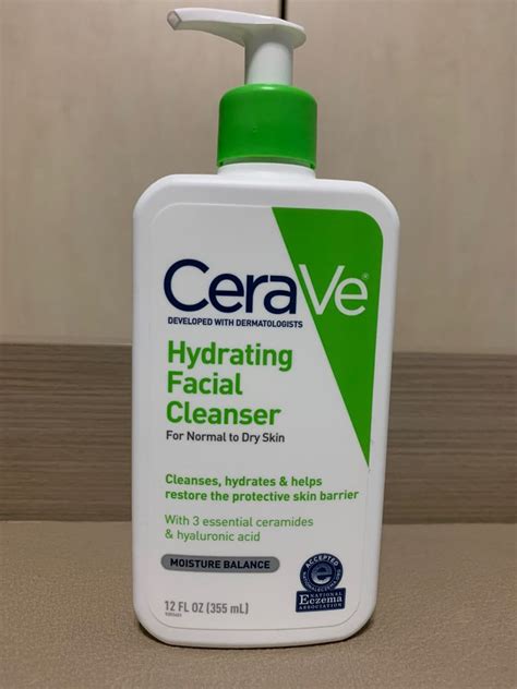 Cerave Hydrating Facial Cleanser 12 Floz 355ml Beauty And Personal
