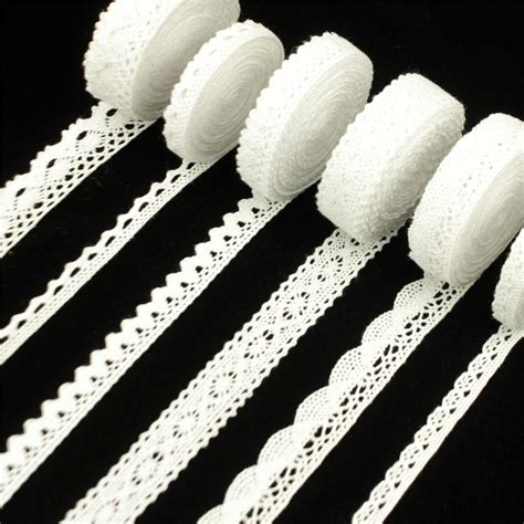 buy lace ribbon cotton crochet lace trim white sewing lace ribbon by the yard assorted eyelet