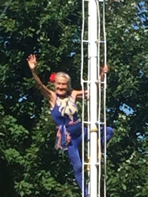 Amazing 84 Year Old Woman Climbing Pole Outdoor Decor Decor Mood Board