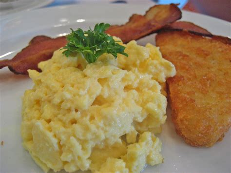 Scrambled Eggs Hash Brown Bacon Morning Breakfast At B Flickr