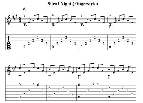 623,762 views, added to favorites 2,681 times. Easy Guitar Christmas Songs • Silent Night • Chords, Tab, Melody, Fingerstyle, Videos. | HubPages