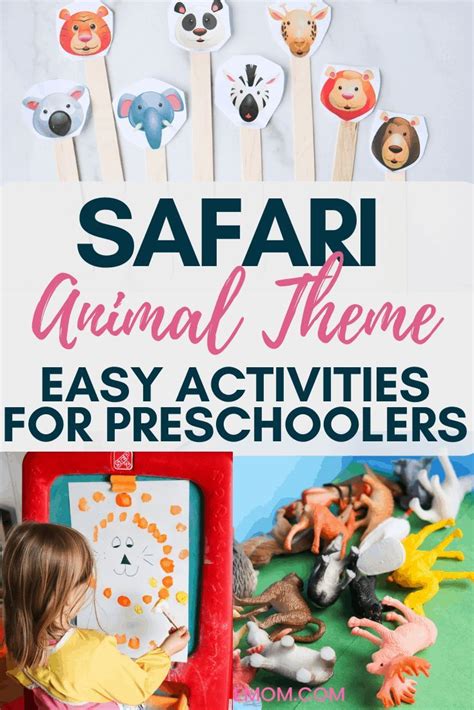 Safari Animal Activities For Preschoolers Preschool Activities