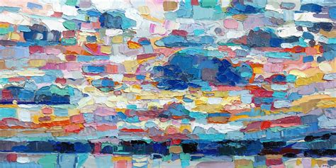Dana Cowie The Well Original Impasto Abstract Landscape Painting