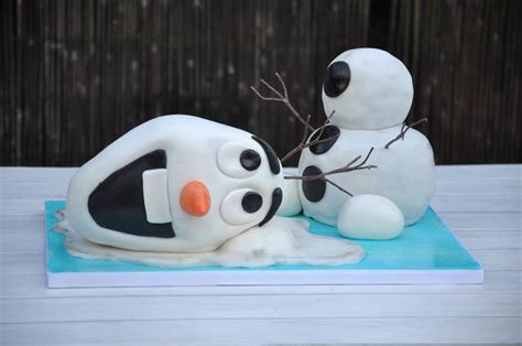 How To Make A Frozen Olaf Birthday Cake Partyrama Blog