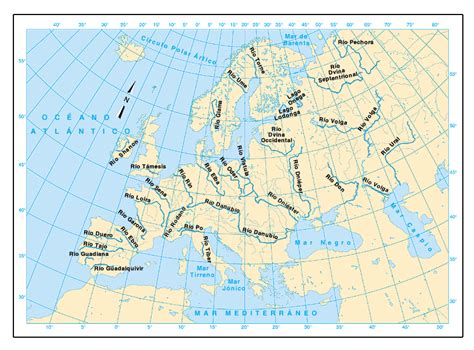 Me Gustan Las Sociales Europa Mapa Físico