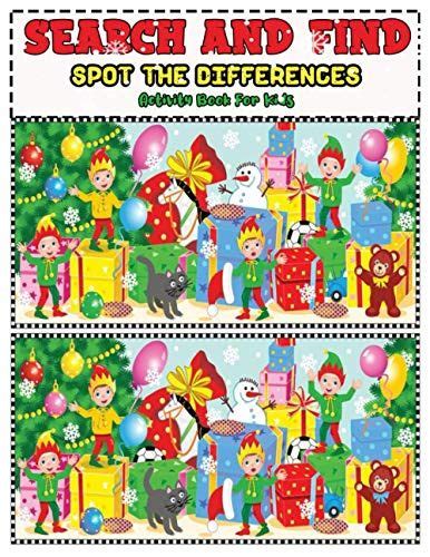 Search And Find Christmas Spot The Differences For Toddlers