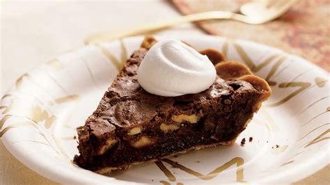 Chocolate Brownie Walnut Pie Recipe