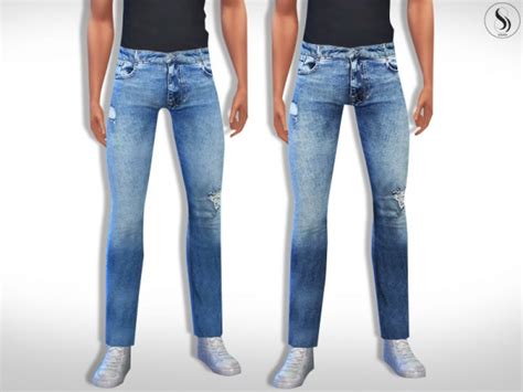 The Sims Resource Pier One Men Slim Fit Jeans By Saliwa • Sims 4 Downloads