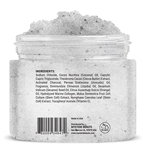 Coconut And Charcoal Underarm Detox Scrub With Collagen And Stem Cells