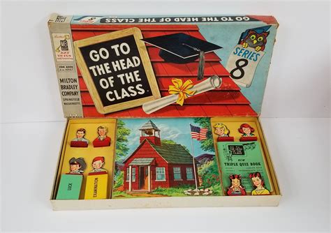1957 Go To The Head Of The Class Board Game Series 8 By Milton Bradley
