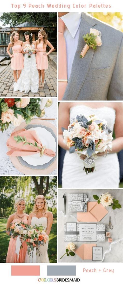 Top 9 Peach Wedding Color Palettes For 2019 Peach Wedding Colors