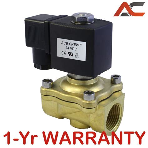 3 4 Inch 24V DC VDC Brass Electric Solenoid Valve NPT Gas Water Air