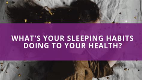 Whats Your Sleeping Habits Doing To Your Health Clear Connections