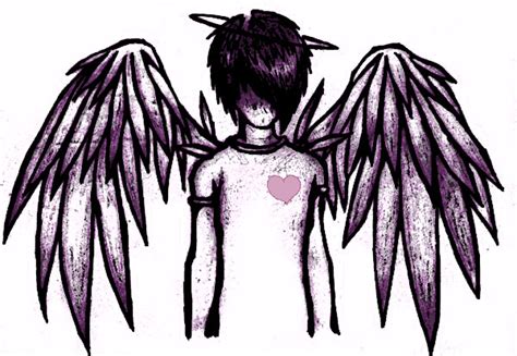Purple Emo Angel By Gothicpuppyangel On Deviantart