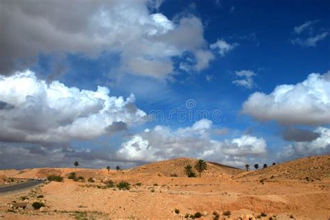 Desert Scenery With Beautiful Sky Stock Image Image 16712757