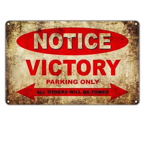 Buy Bobdsa Mrute Notice Victory Motorcycles Parking Only Metal Plaque