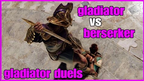 For Honor Gladiator Duels Gladiator Vs Berserker Youtube