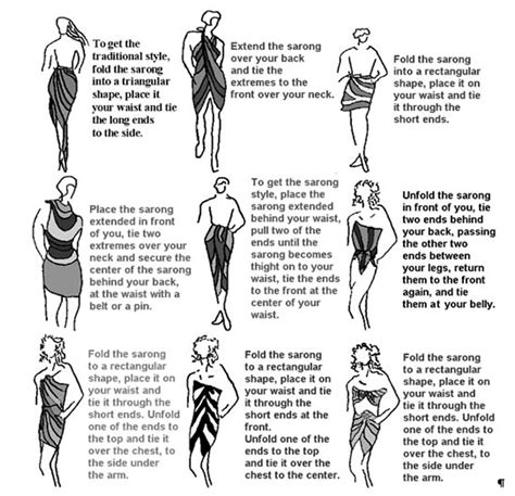 How To Tie A Sarong Tie A Sarong How To Tie A Sarong Sarong Tying