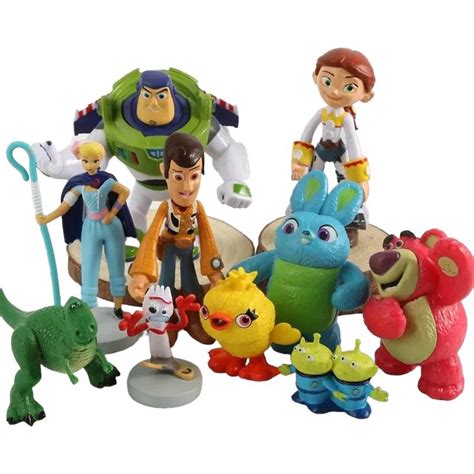 Encontre Coleção 10 Bonecos Miniaturas Toy Story 4 Woody Buzz Dangos Importados Sua Loja De