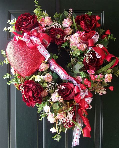 Valentines Day Front Door Wreath Decorating With Love