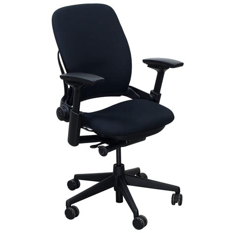 This chair moves with you to provide lumbar support and encourage a healthy posture. Steelcase Leap V2 Used Task Chair, Black | National Office ...