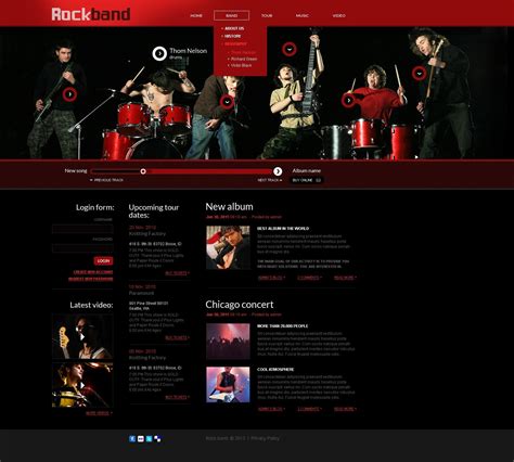 Band Website Template