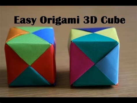 Submitted 7 years ago by suckmyleft1. Origami Cube - Very Easy Paper Cube for Kids - YouTube
