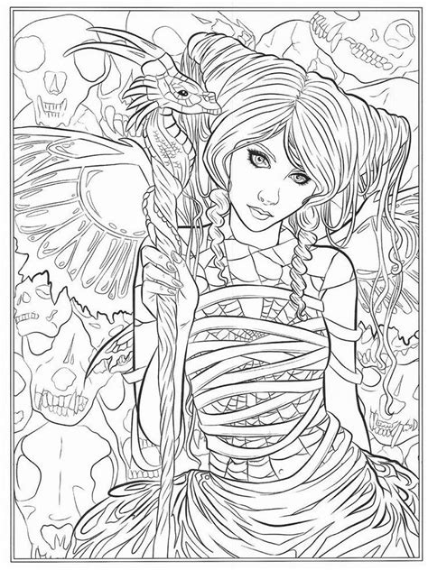 10 Best Gothic Coloring Pages For Adults