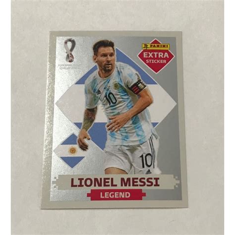 Figurinha Extra Lionel Messi Prata Legend Da Copa Do Mundo Qatar 2022