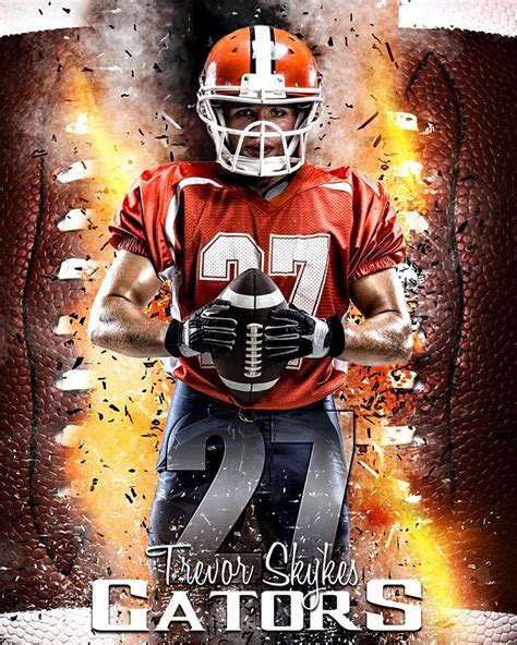 Sports Poster Photo Template Football Inferno Football Photography