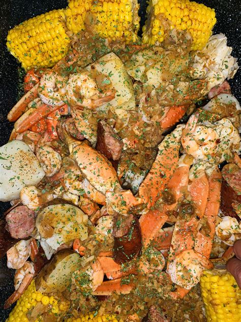 Garlic Butter Seafood Boil Sauce Seafood Boil Recipes Seafood Butter