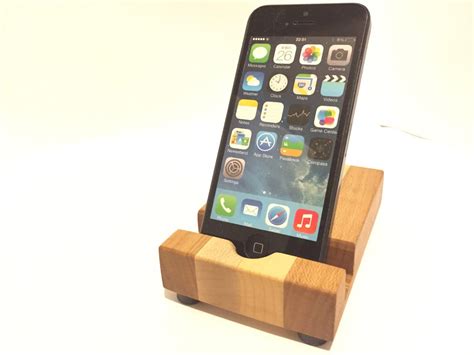 Wood Iphone Dock Iphone Desk Stand Android Dock Phone Docking