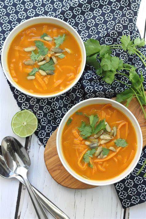 Pumpkin Coconut Curry With Sweet Potato Noodles Whole30