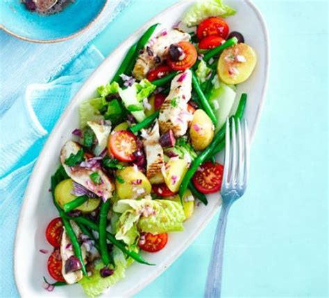 Niçoise Chicken Salad Recipe Salad Recipes Healthy Lunch Bbc Good
