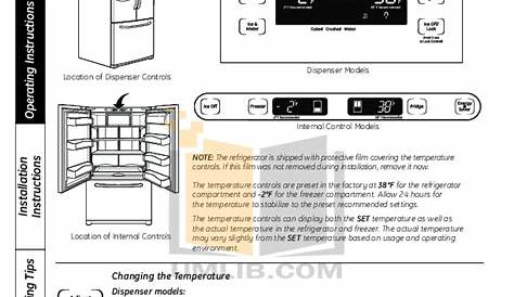 Manual For Ge Refrigerator Model Gfe28gynjfs