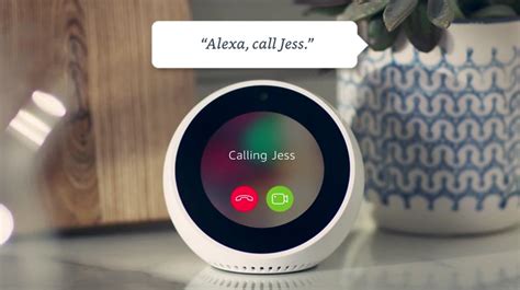 Echo Spot Smart Alarm Clock With Alexa Black Amazon