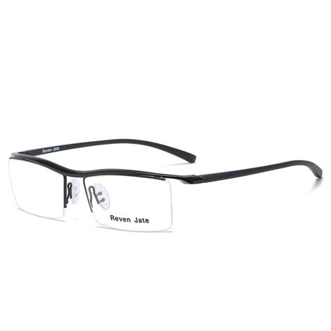 reven 8189 browline half rim alloy metal glasses frame for eyeglasses fashion cool optical