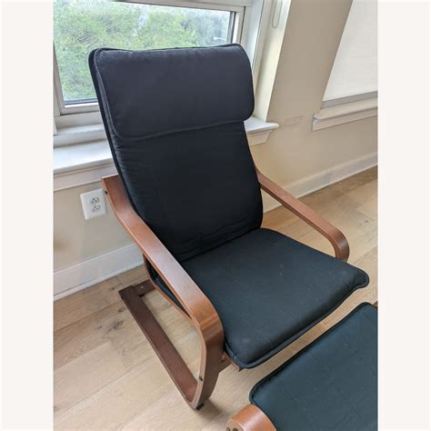 Ikea Poang Chair And Footstool Aptdeco