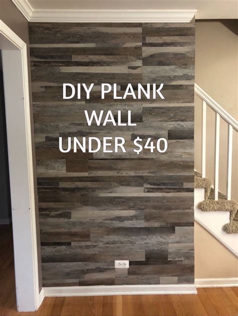 Diy Peel And Stick Wood Wall For Under 40 Youtube Christina Explains It