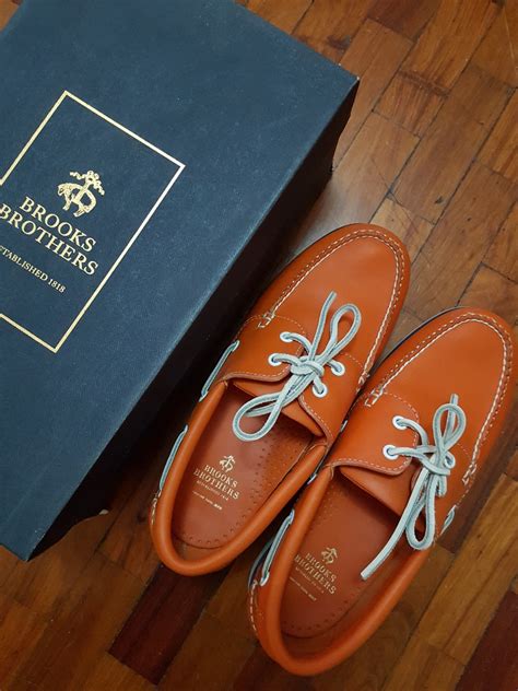 Brooks Brothers Boat Shoes Mens Fashion Footwear Dress Shoes On