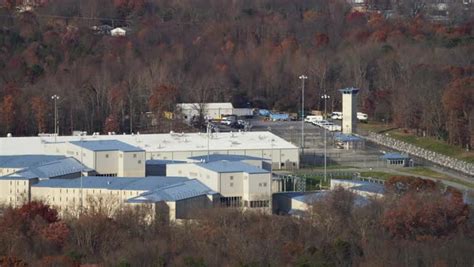 Zoom Out Orbiting South Woods State Prison Near Bridgeton New Jersey